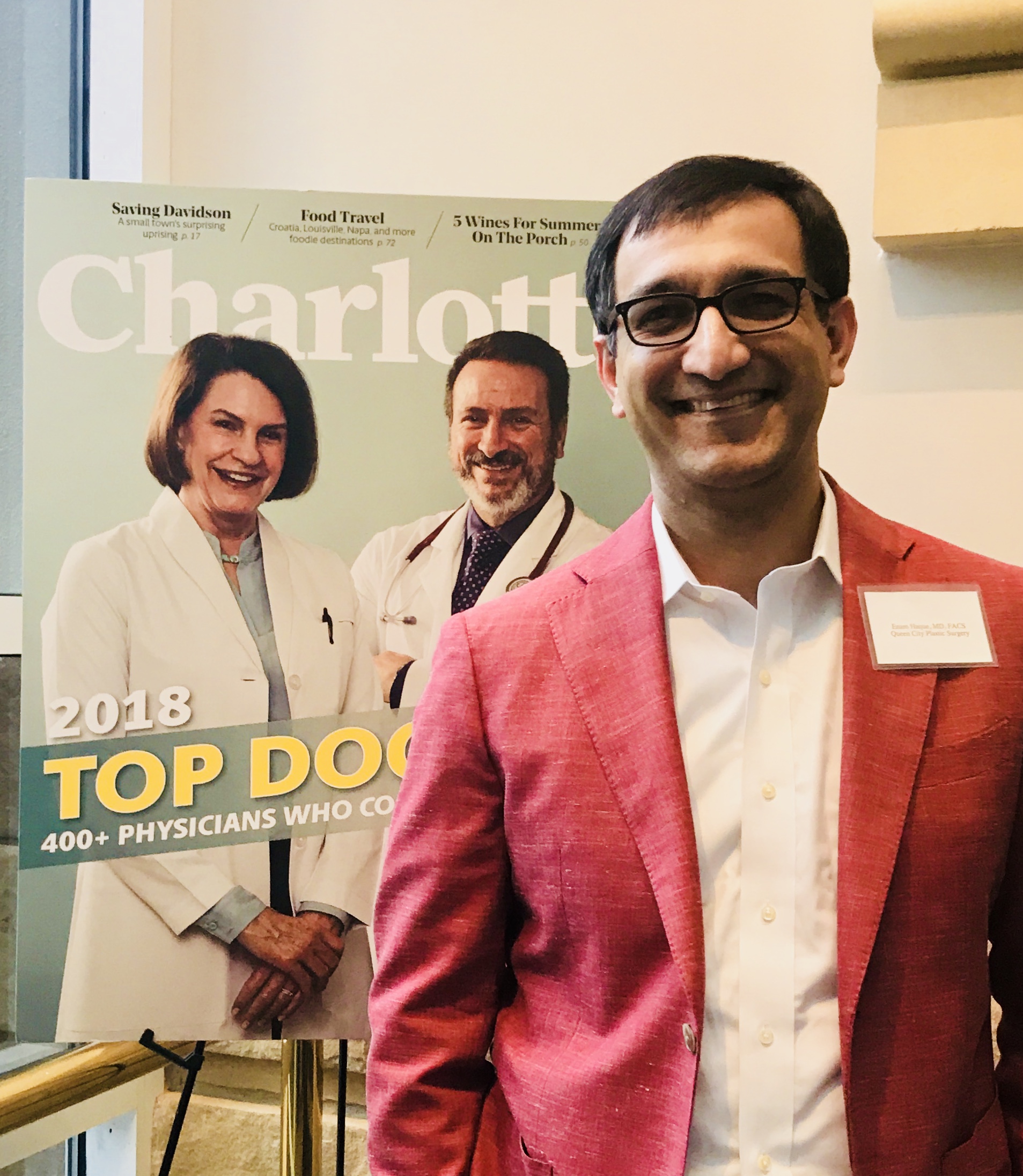 Dr. Haque at the Top Doc Awards